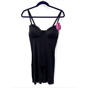 SPANX Suit Your Fancy Cupped Shaper Bodysuit XK Black #10156R